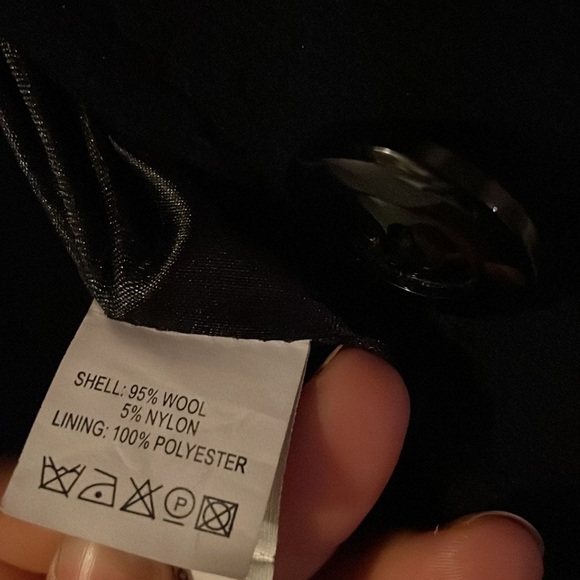 Black Embroidered Long Coat - Picture 6 of 7